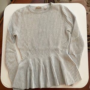 TED BAKER Knit Peplum Top, 1